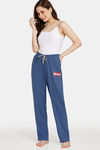 Rosaline Rural Charm Knit Cotton Pyjama (Pack Of 2) - Pink Blue — thumbnail 5